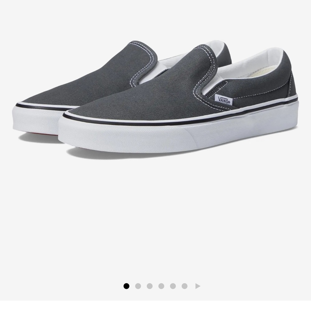 Vans Men's Charcoal Slip-On Sneakers
